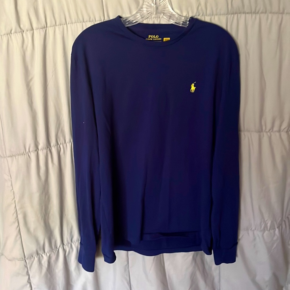 Navy blue Ralph Lauren polo shirt in size medium